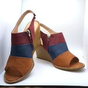 Nautica open toe wedge shoes Women's size 9